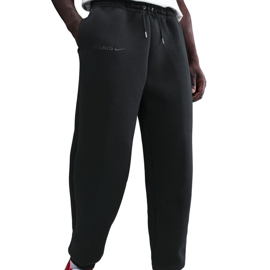 Paris Saint Germain Training Trousers NSW Tech Fleece - Black - Men's-SoccerKits Hub | Buy Soccer Jerseys Online